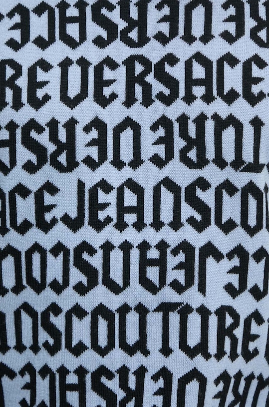 Vlnený sveter Versace Jeans Couture 77GAFM03.CMN91 modrá