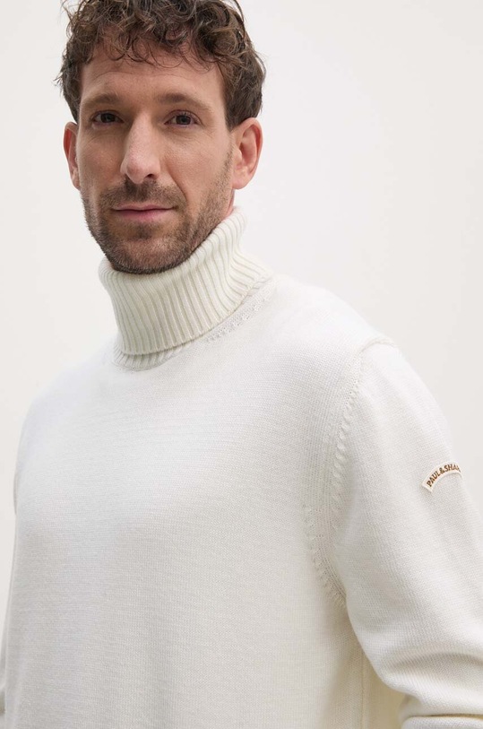 Paul&Shark sweter wełniany beżowy 14311008