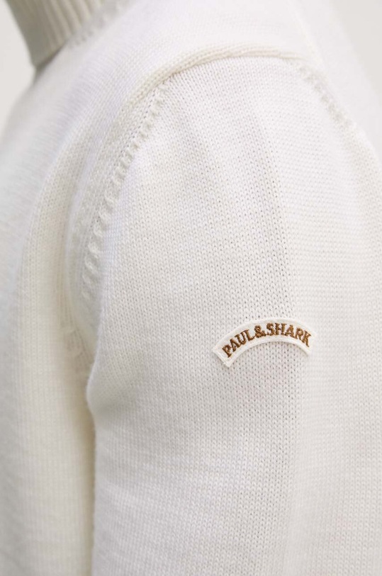 Paul&Shark sweter wełniany 14311008 beżowy
