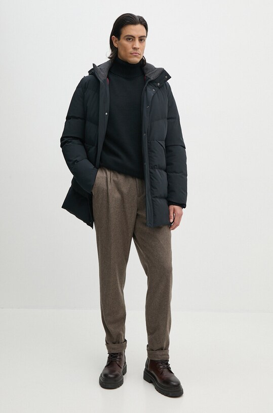 Вовняний светр Paul&Shark 14311008 чорний AW24