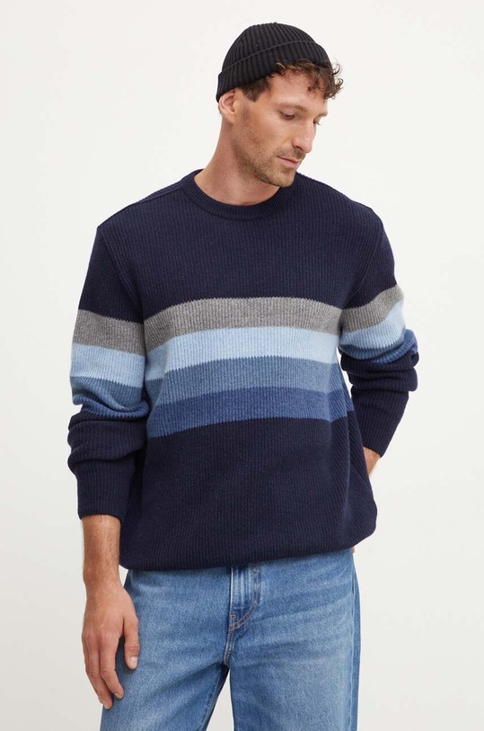 Paul&Shark pulover de lana bleumarin 14311018