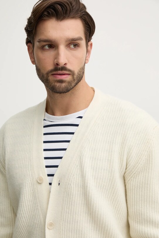 Paul&Shark kardigan wełniany beżowy 14311251
