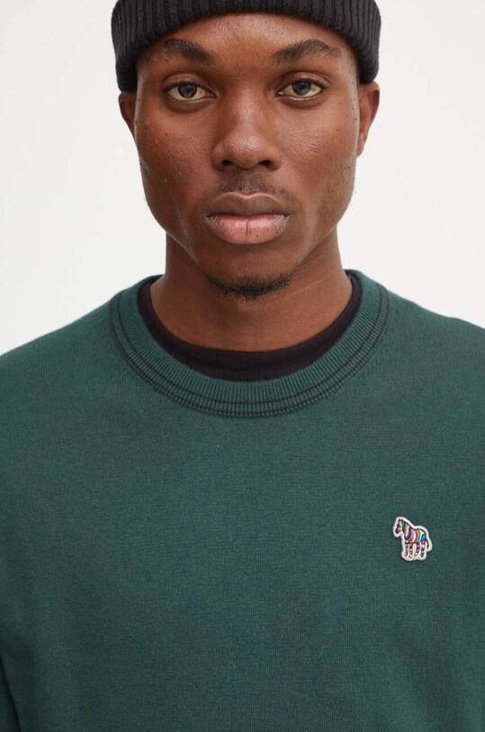 Sveter s prímesou vlny PS Paul Smith zelená M2R.530XZ.N22226