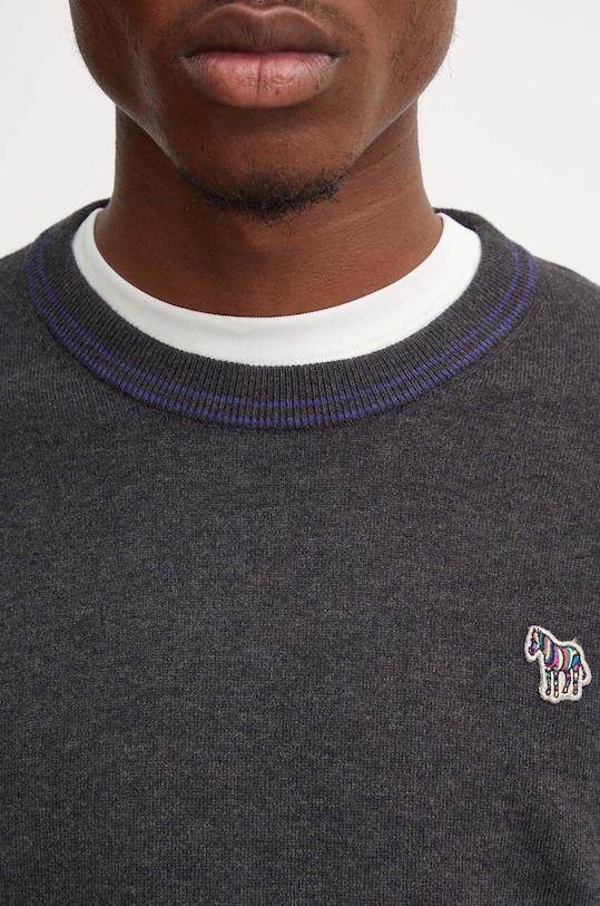 Sveter s prímesou vlny PS Paul Smith M2R.530XZ.N22226 sivá