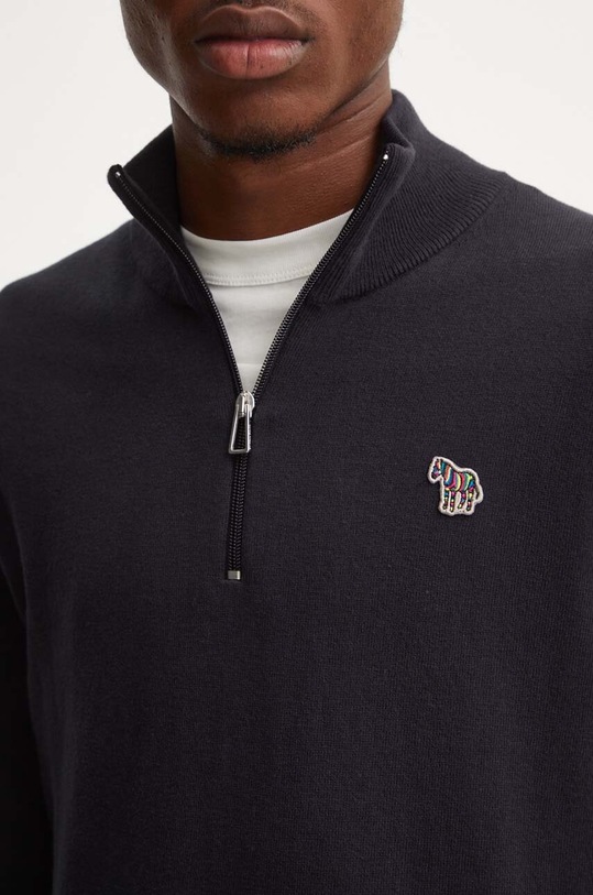 Sveter s prímesou vlny PS Paul Smith M2R.531XZ.N22226 čierna