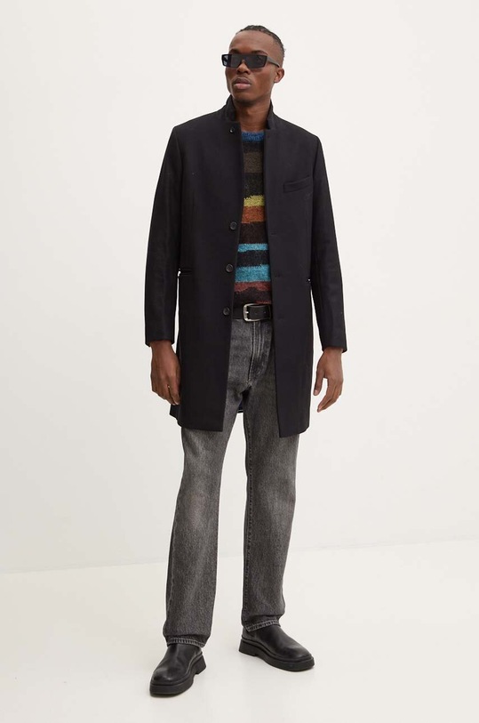 PS Paul Smith sweter z domieszką wełny M2R.985Y.N22240 czarny AW24