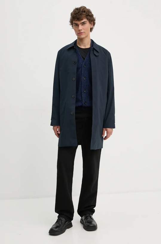 Vlnený kardigán PS Paul Smith M2R.535X.L21935 tmavomodrá AW24