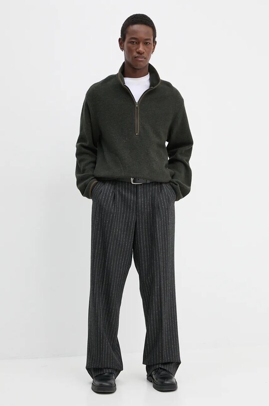 Sunflower pulover din amestec de lana 2028.SFR verde AW24