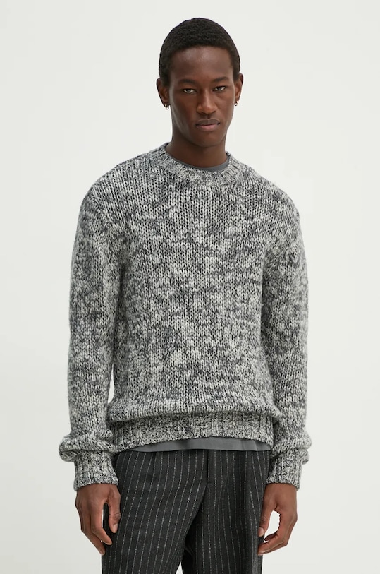 Vlněný svetr Sunflower kulatý šedá 3050.SFR