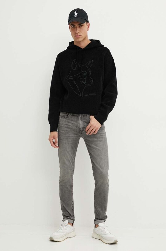 Armani Exchange bluza XM000027.AF10350 negru AW24
