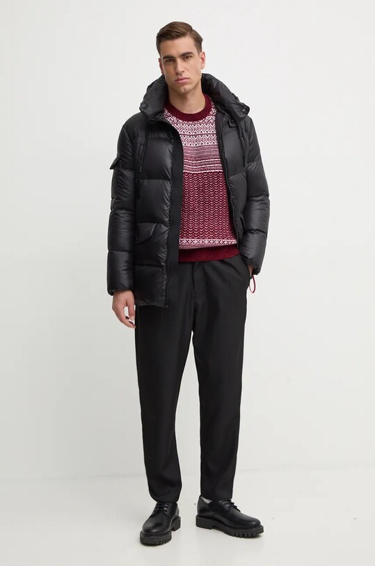 Светр з домішкою вовни Armani Exchange XM000028.AF10351 бордо AW24