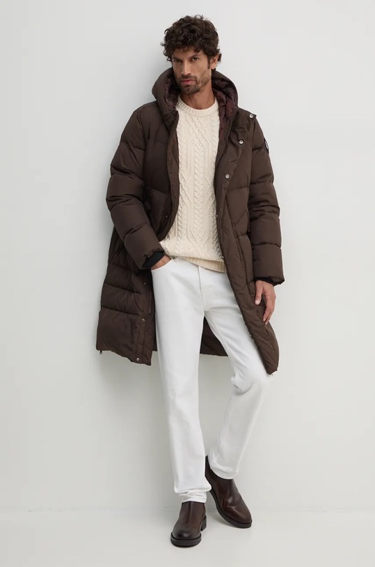 Joop! sweter bawełniany 30043085 beżowy AW24