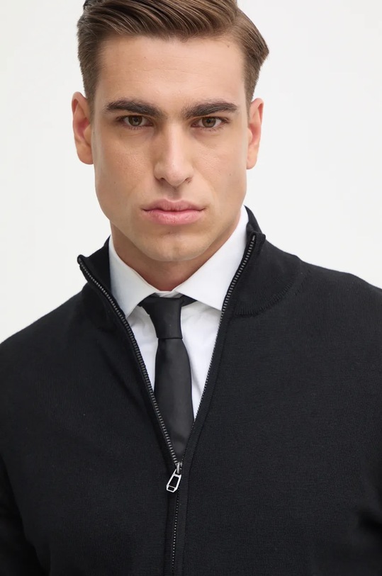 Joop! kardigan wełniany czarny 30032605