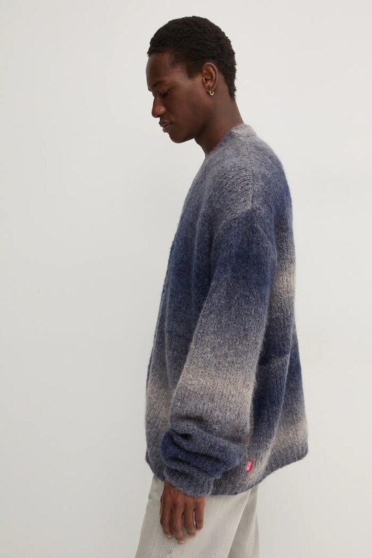 Diesel cardigan din lana K-RAMARRO bleumarin A14915.0WFBT