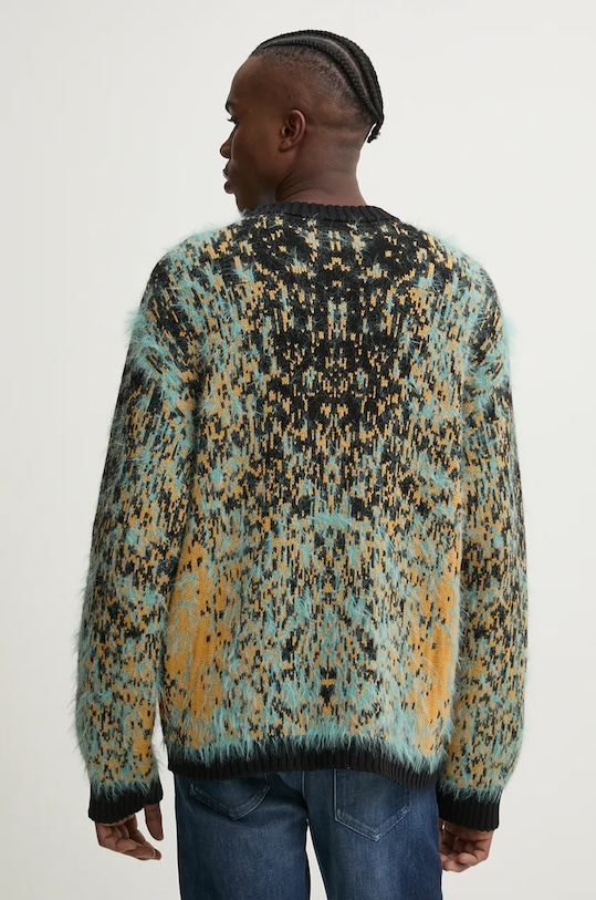 Sveter s prímesou vlny Diesel K-RAIN modrá A14916.0QKAI