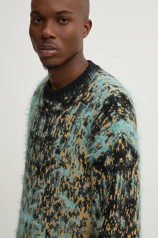 Sveter s prímesou vlny Diesel K-RAIN A14916.0QKAI modrá