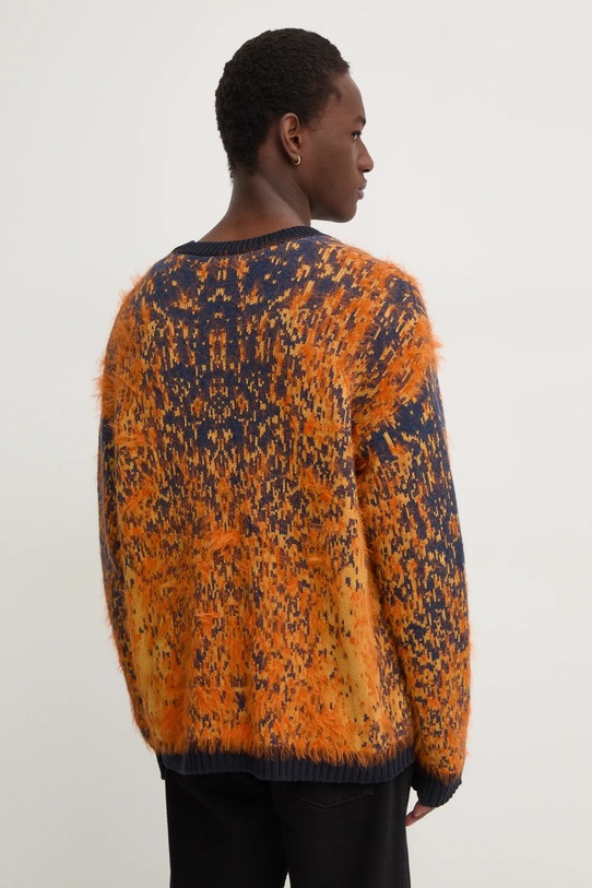 Îmbrăcăminte Diesel cardigan din amestec de lana K-RANGER A14918.0QKAI portocaliu