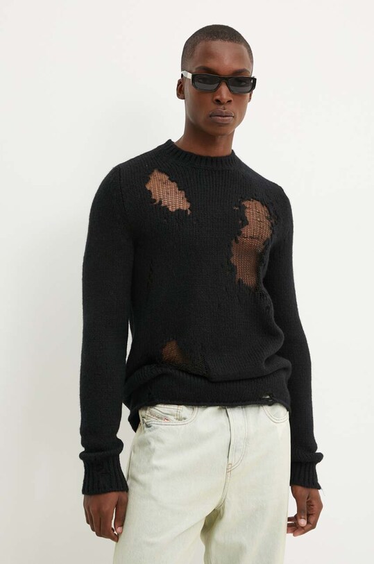 Diesel pulover de lana K-NORMAN negru A15189.0SJAT