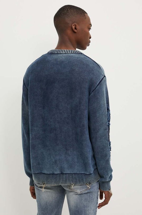 Abbigliamento Diesel maglione in cotone K-ROTTISSIMO A15478.0AJCZ blu navy