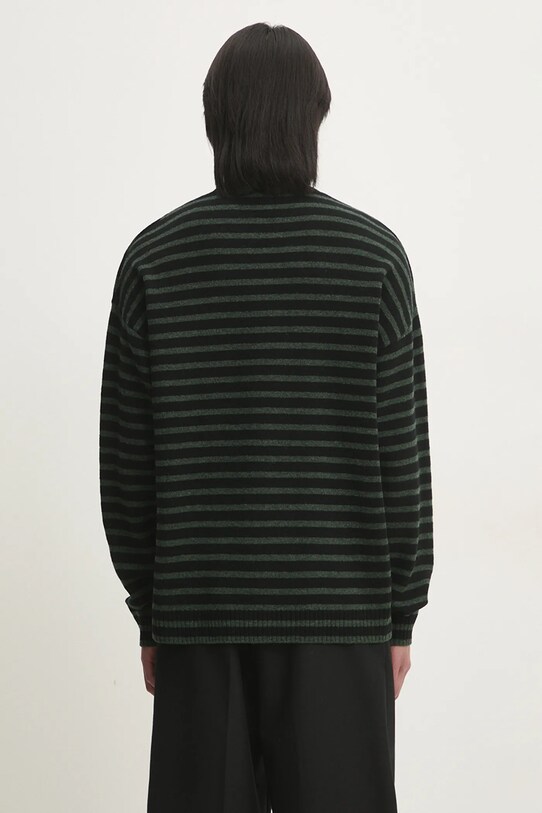 Abbigliamento Wood Wood maglione in lana Tya Striped Oversized Jumper 10315502.4159 verde
