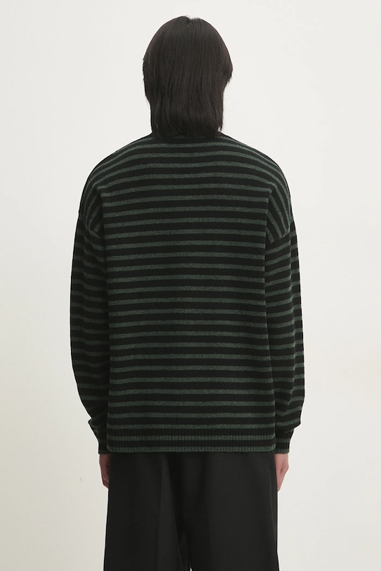 Ρούχα Μάλλινο πουλόβερ Wood Wood Tya Striped Oversized Jumper 10315502.4159 πράσινο