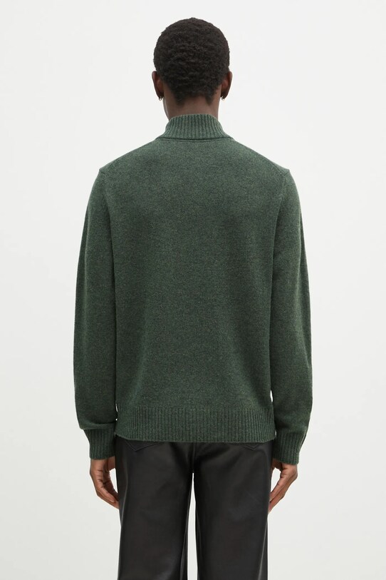 Ρούχα Μάλλινο πουλόβερ Wood Wood Blu AA CS Halfzip 10325502.4159 πράσινο