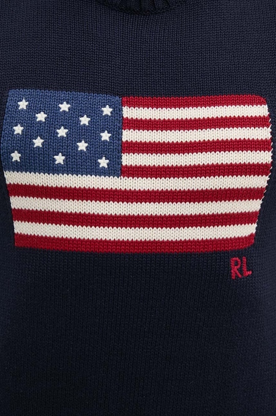 Polo Ralph Lauren pulover de bumbac 710718281 bleumarin