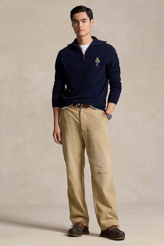 Abbigliamento Polo Ralph Lauren maglione in lana 710946002 blu