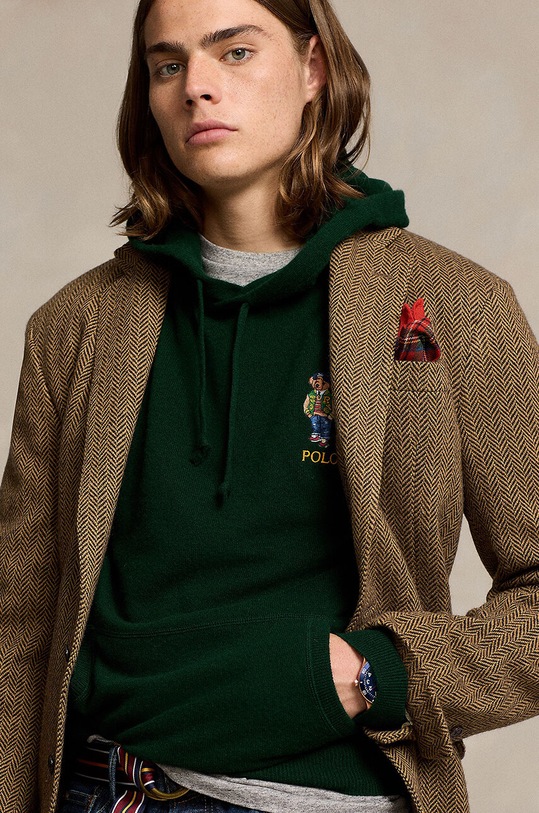 Polo Ralph Lauren sweter wełniany 710946003 zielony