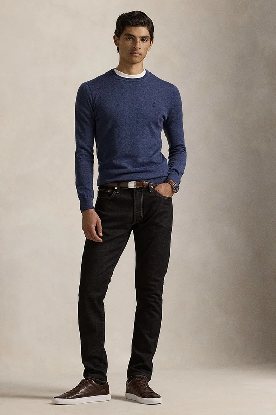 Oblečení Vlněný svetr Polo Ralph Lauren 710946143 námořnická modř