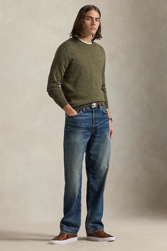 Ρούχα Μάλλινο πουλόβερ Polo Ralph Lauren 710946143 πράσινο