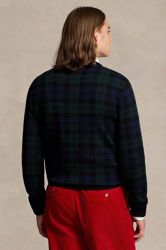 Вовняний светр Polo Ralph Lauren 710949279 зелений NC24