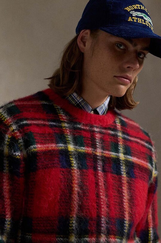 Μάλλινο πουλόβερ Polo Ralph Lauren κόκκινο 710949292