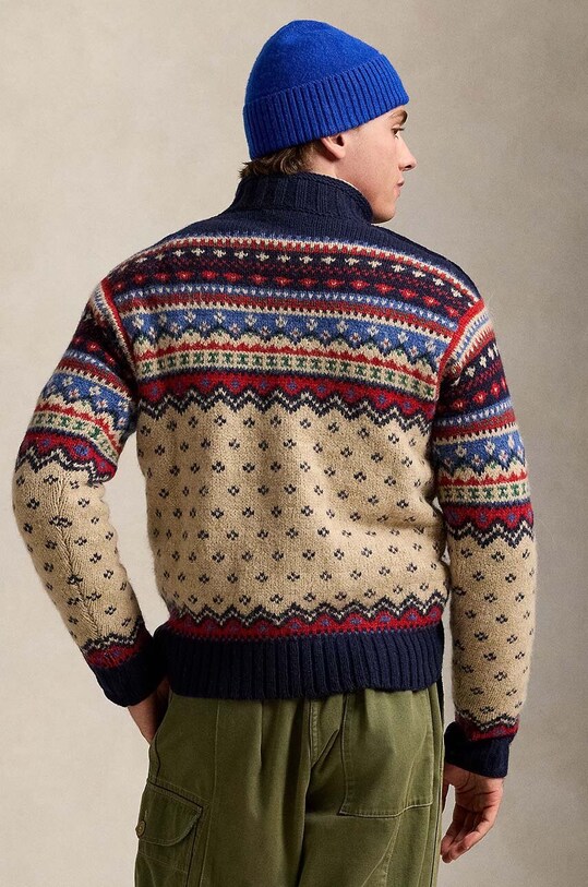 Pulover s primesjo volne Polo Ralph Lauren 710949295 zelena AW24