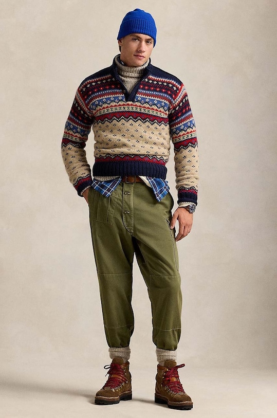 Abbigliamento Polo Ralph Lauren maglione in misto lana 710949295 verde
