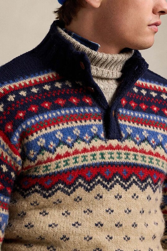 Pulover s primesjo volne Polo Ralph Lauren zelena 710949295