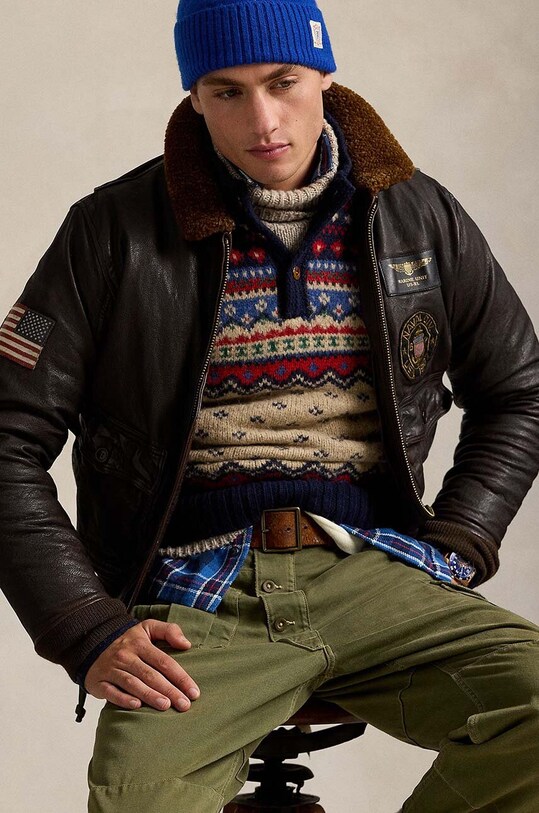 Pulover s primesjo volne Polo Ralph Lauren 710949295 zelena