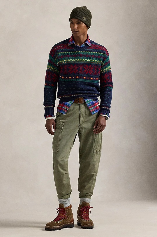 Oblečenie Vlnený sveter Polo Ralph Lauren 710949297 modrá