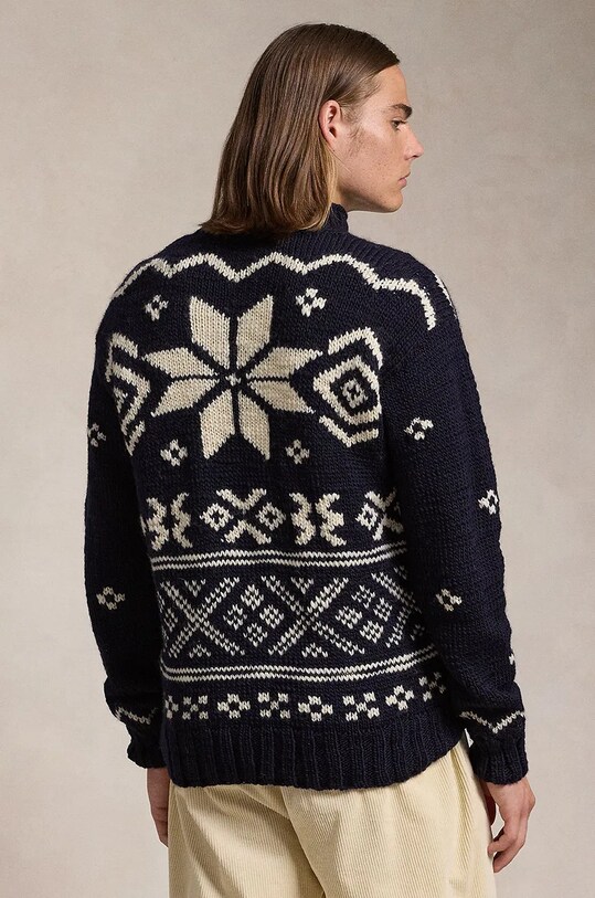 Polo Ralph Lauren maglione in lana 710949302 blu AW24