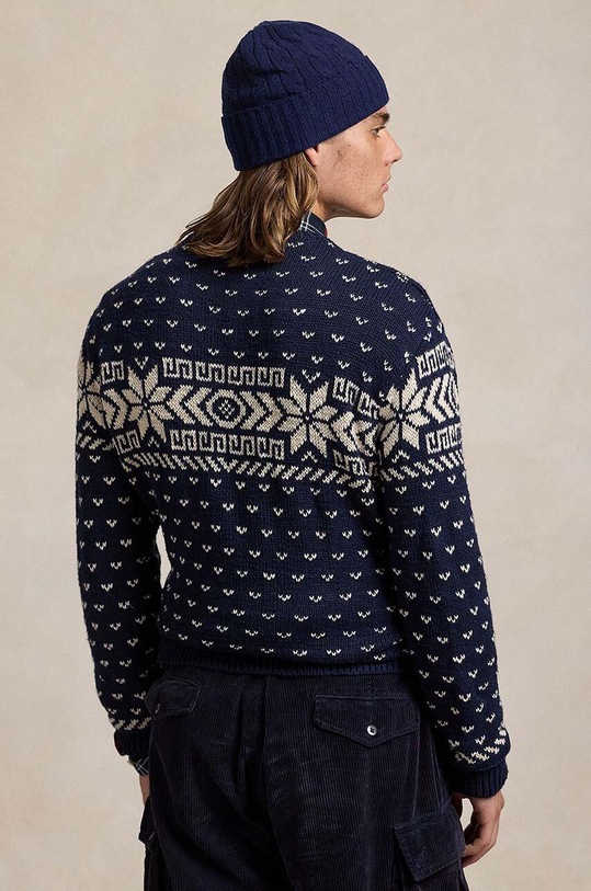 Pamučni pulover Polo Ralph Lauren 710949304 plava AW24