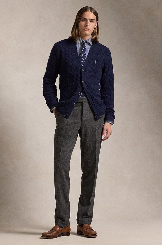 Дрехи Вълнена жилетка Polo Ralph Lauren 710949808 тъмносин