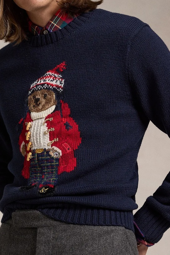 Polo Ralph Lauren pulover de bumbac bleumarin 710952384