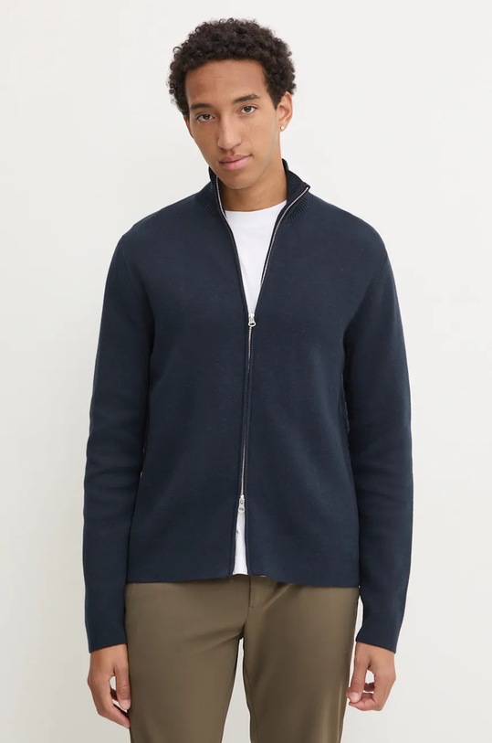 Samsoe Samsoe kardigan SANIKLAS granatowy M24300028