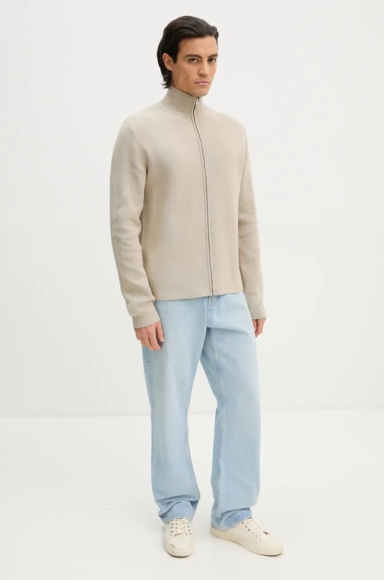 Samsoe Samsoe kardigan SANIKLAS M24300028 beżowy AW25