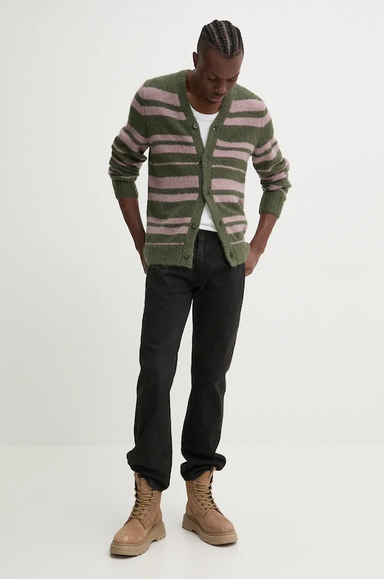 Samsoe Samsoe cardigan din lana SAARIN M24300099 verde AW24