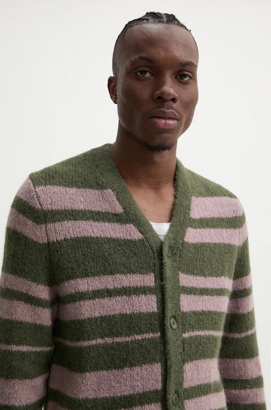 Samsoe Samsoe cardigan din lana SAARIN verde M24300099