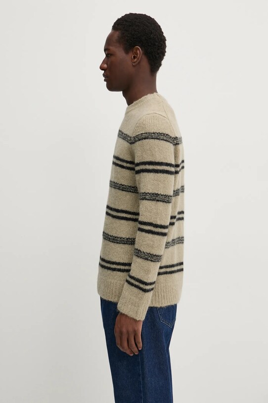 Vlněný svetr Samsoe Samsoe SAARIN M24300098 béžová SS25