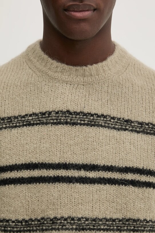 Vlněný svetr Samsoe Samsoe SAARIN béžová M24300098