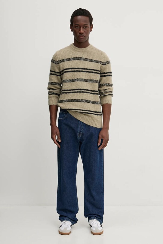 Vlněný svetr Samsoe Samsoe SAARIN M24300098 béžová