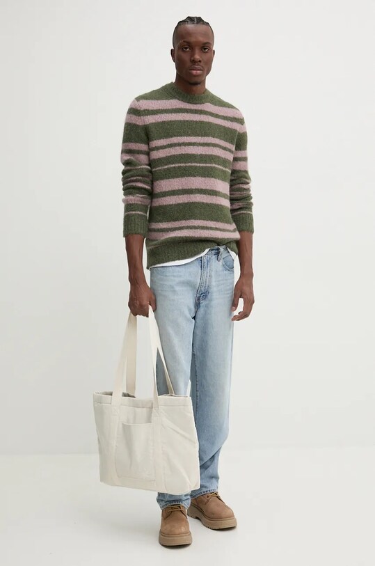 Samsoe Samsoe woolen jumper SAARIN M24300098 green SS25